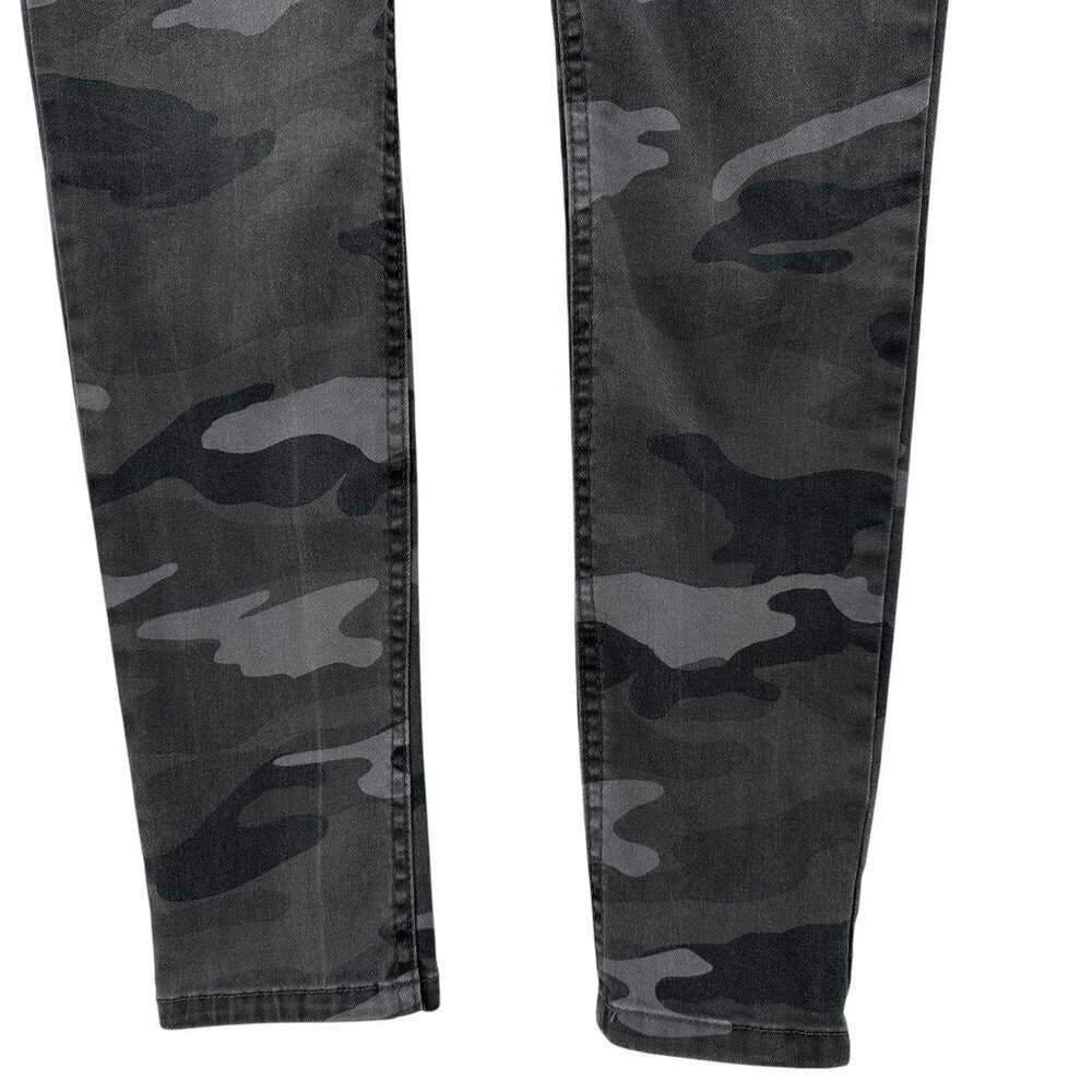 Democracy Womens 2 Jeans Pants Skinny Camouflage Gray Ab Solution - Picture 3 of 9